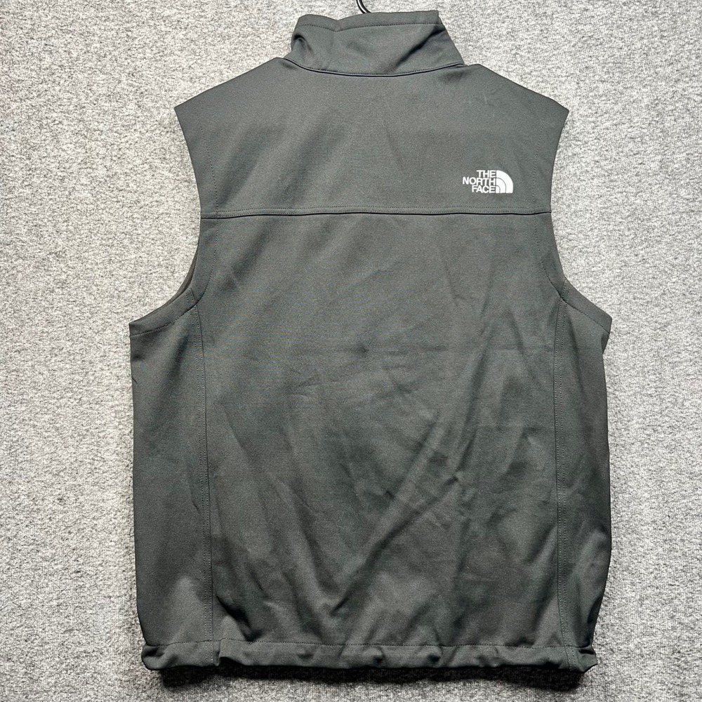 The North Face Vest Mens Medium Black WindWall Softshell Hollister Logo Full Zip - Picture 2 of 16